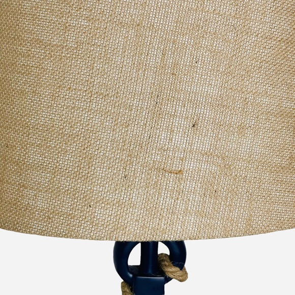 Table Lamp Blue Anchor Plug Lamp with Rope Nautical Beach Coastal Style - Picture 3 of 11